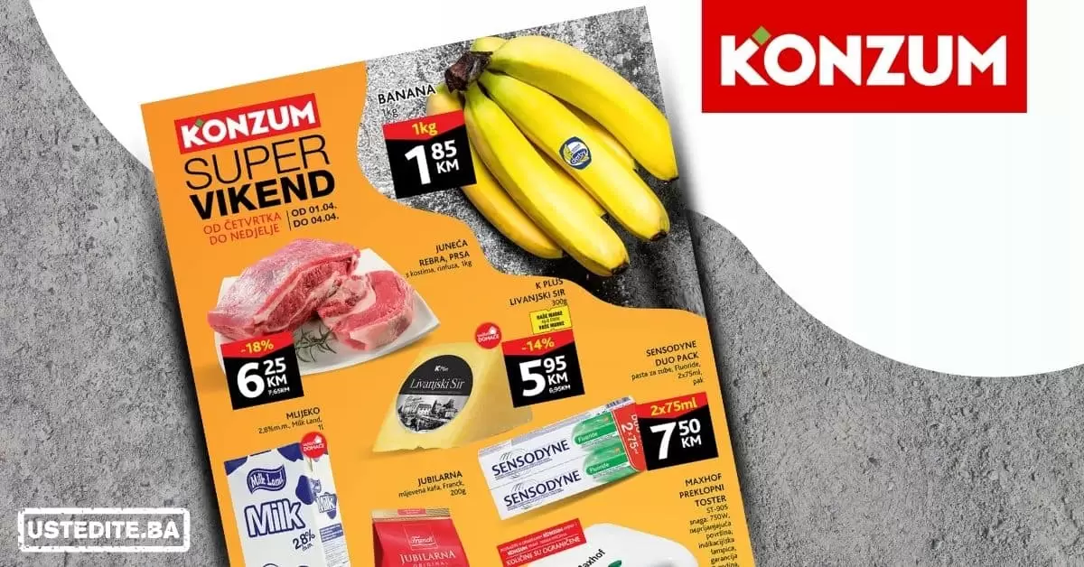 Konzum akcijski katalog. konzum snizenje. konzum akcija. snizeno. popust. katalog.