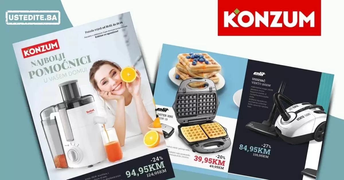 Konzum akcijski katalog. korona virus. snizenje. akcija. popusti. snizeno. ramazan.