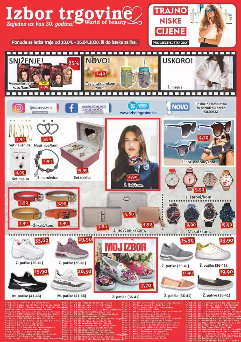 izbor trgovine katalog. izbor trgovine akcija. popust. snizeno. sarajevo. mostar . banja luka. 