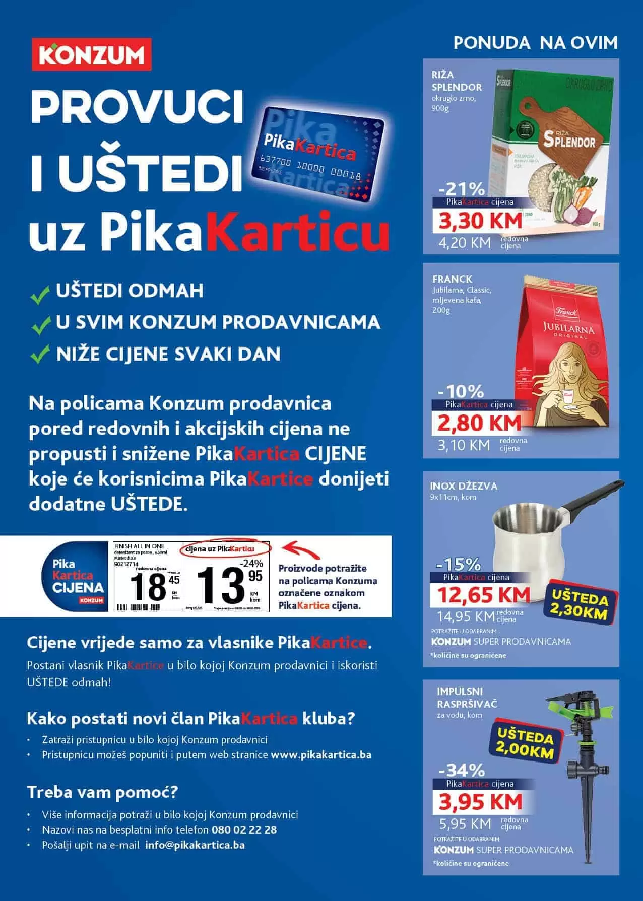 Konzum akcijski katalog. korona virus. snizenje. akcija. popusti. snizeno.