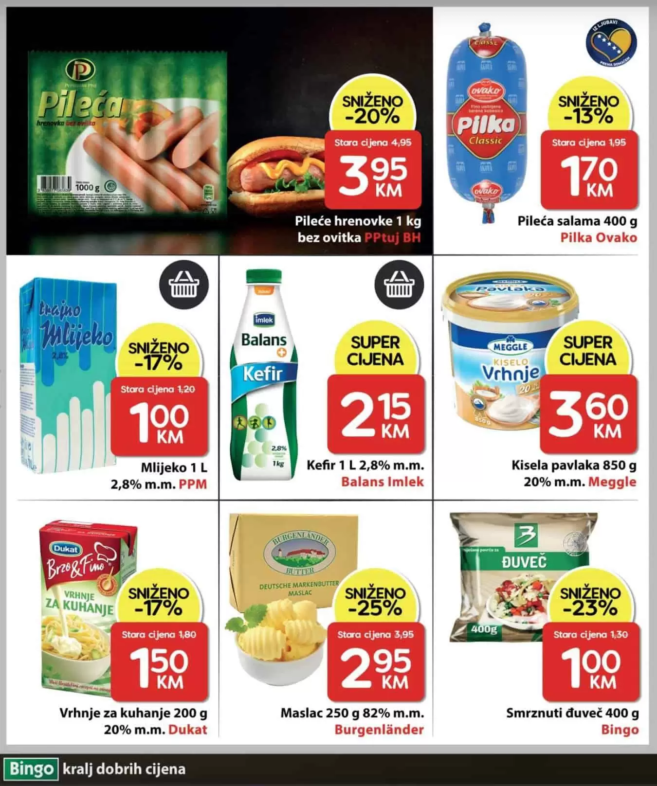 Bingo super akcija. bingo kljad dobrih cijena. snizeno. akcija. popust. 