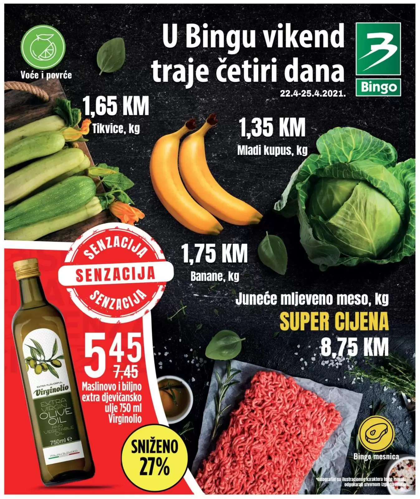 Bingo super akcija. bingo kljad dobrih cijena. snizeno. akcija. popust. 