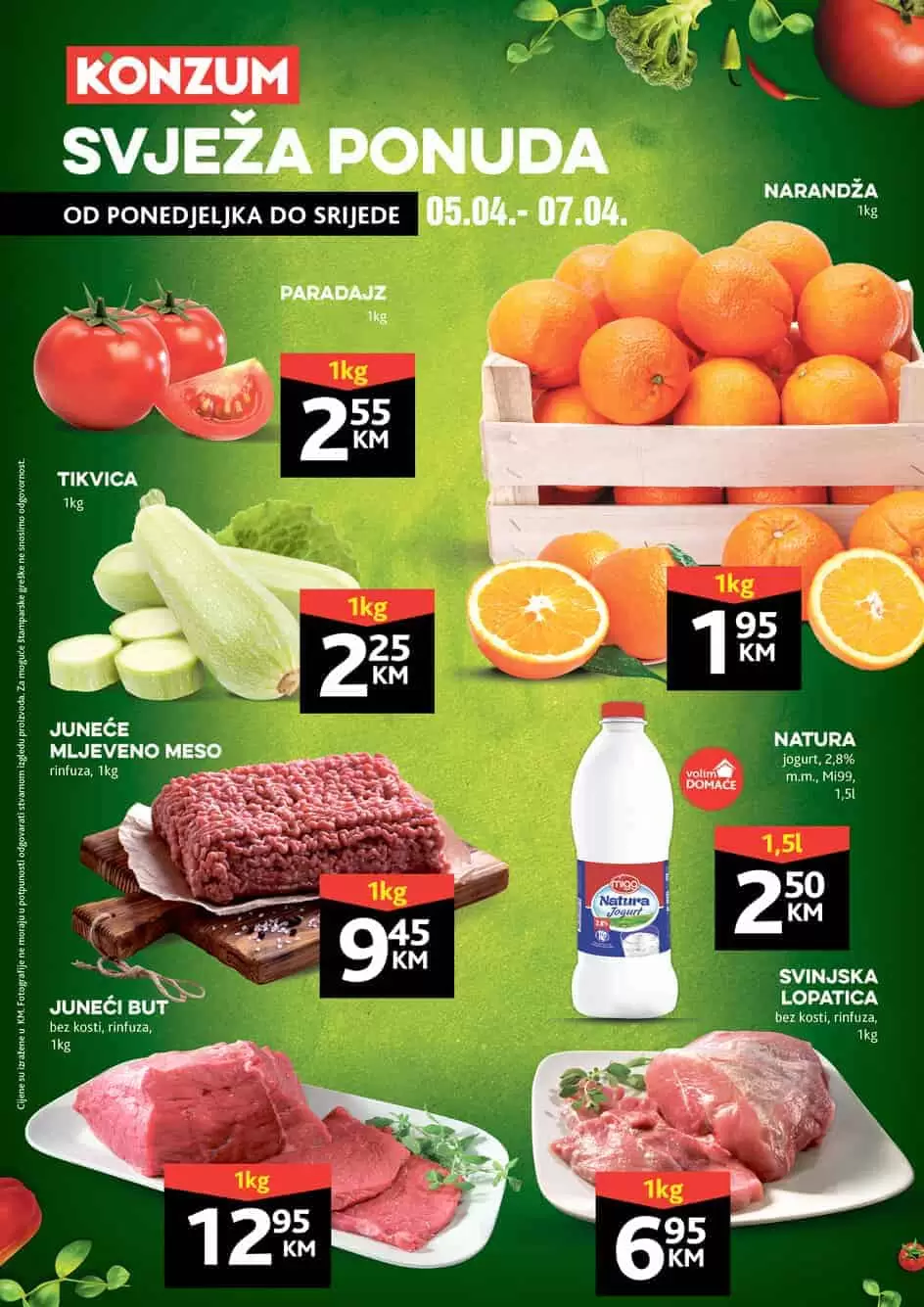 Konzum akcijski katalog. konzum snizenje. konzum akcija. snizeno. popust. katalog. 