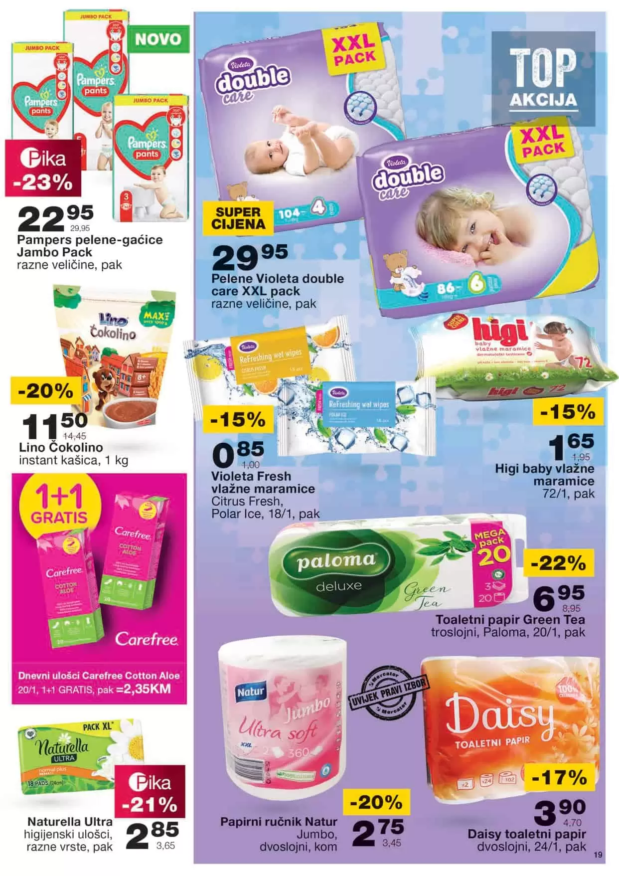 mercator kataloska akcija. mercator snizenje. mercator lozionicka. m