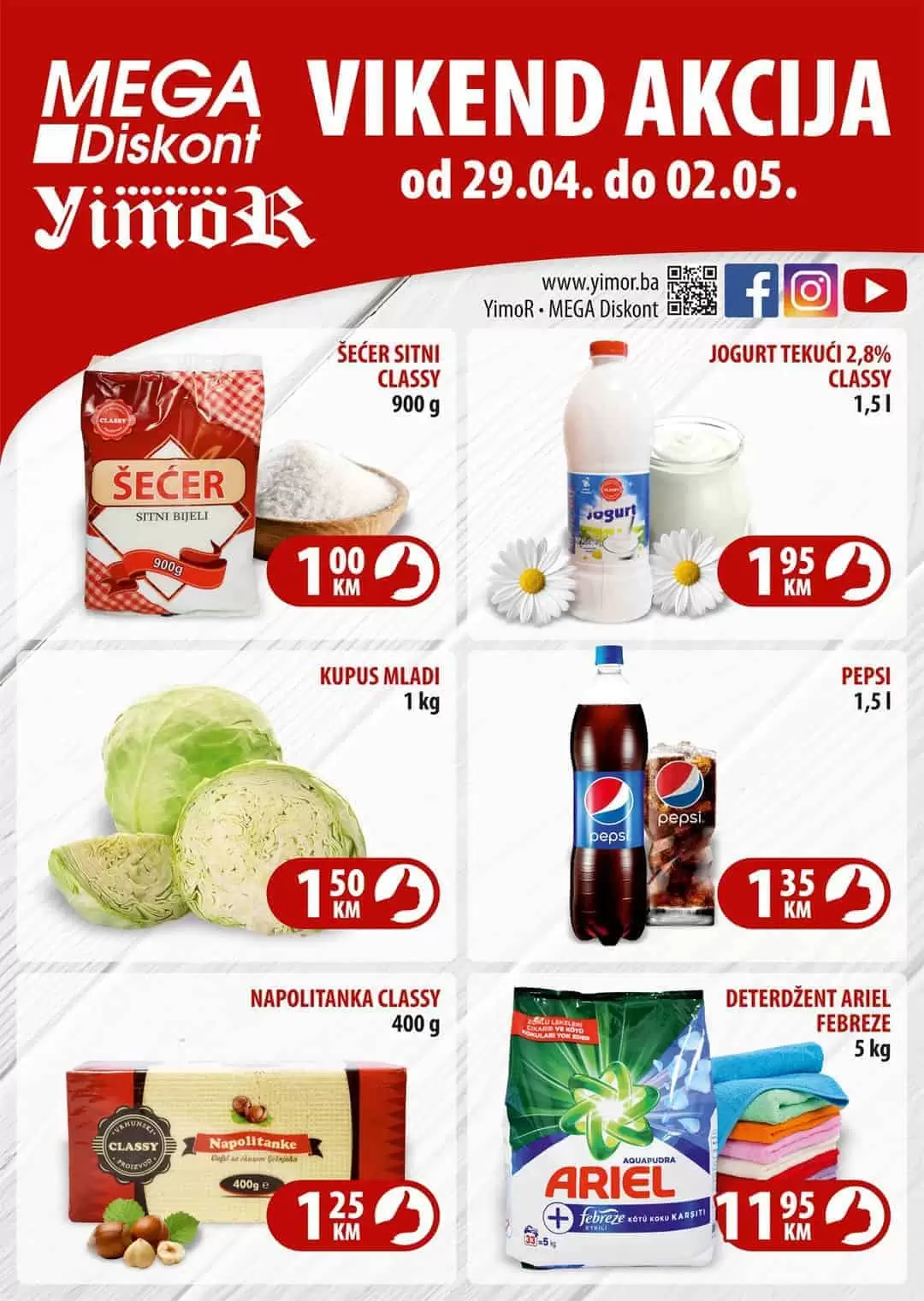 mega diskont super akcija. mega doskont snizenje. yimor super cijene. akcija. popusti. katalozi.  kinder cokolada. kinder jaje/ 