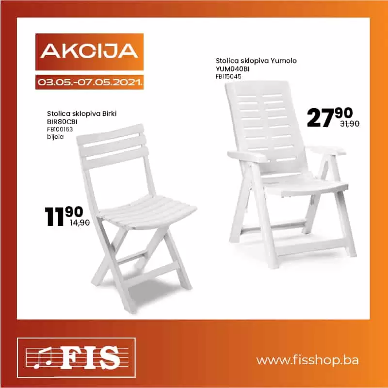 bastenski namjestaj. sklopive stolice. 
