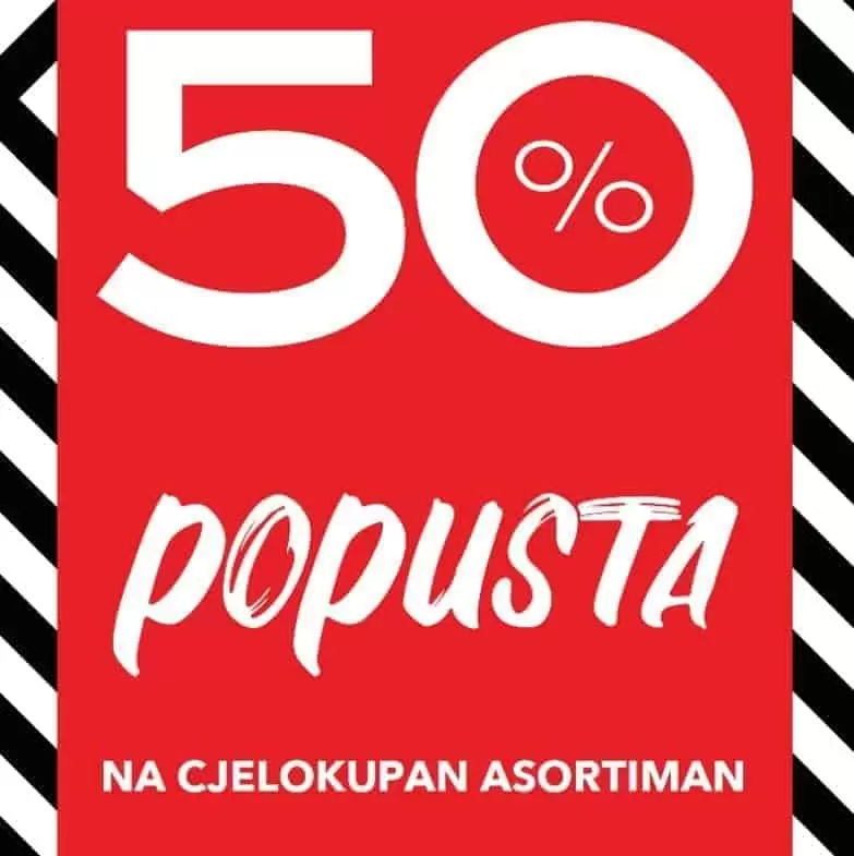 Ostavari dodatnih 50% popusta na SVE! Samo u Kotonu!