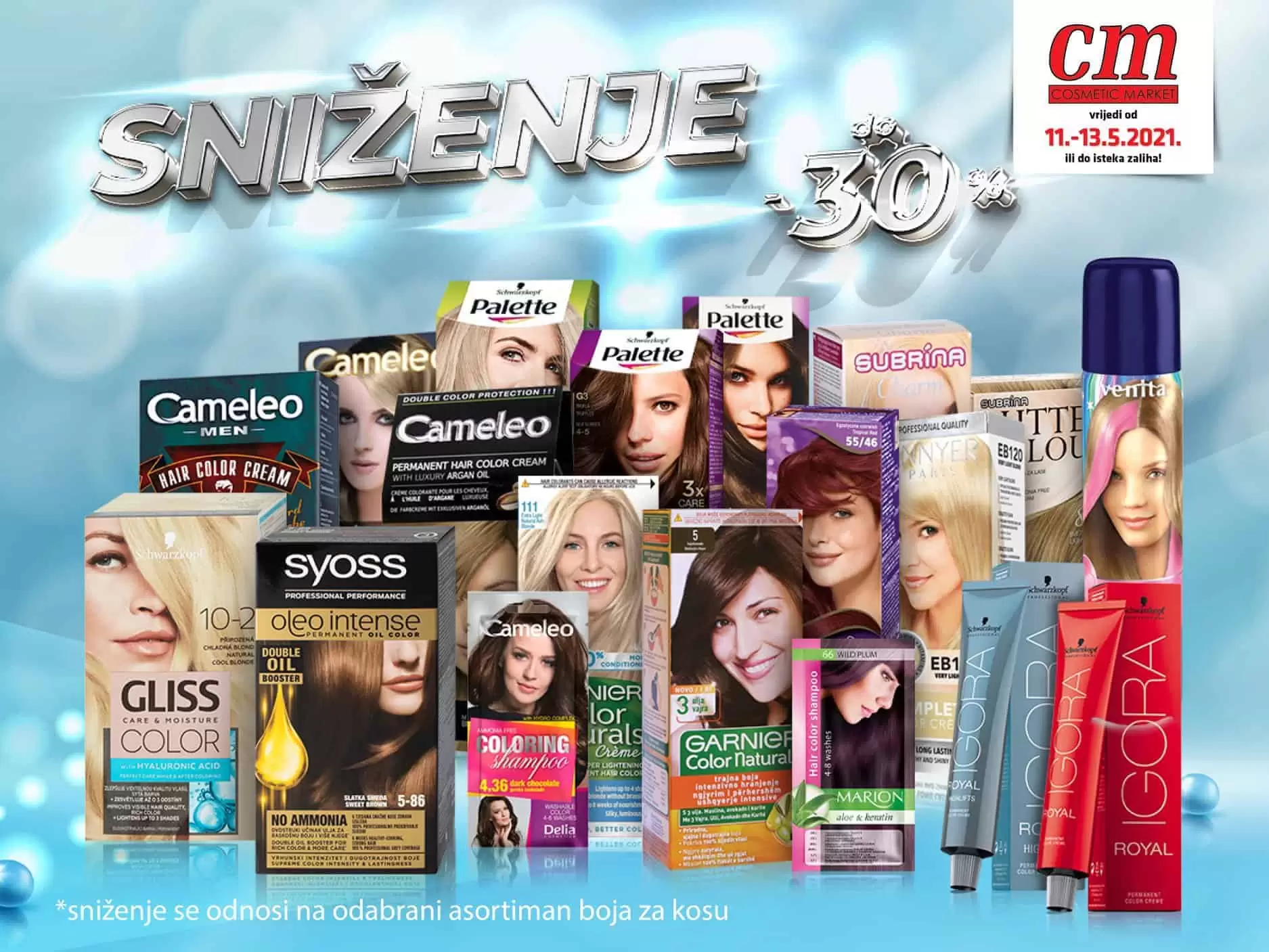 Promjena boje kose za ženu znači nalet nove energije te val dobrog raspoloženja i promjena. U koju boju bojite kosu i što želite poručiti svijetu? Potražite do -30% na odabrani asortiman boja za kosu!