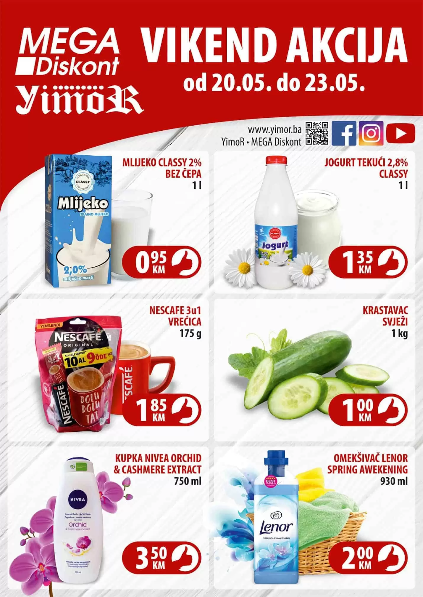 mega diskont super akcija. mega doskont snizenje. yimor super cijene. akcija. popusti. katalozi.  najbolje cijene bez dileme