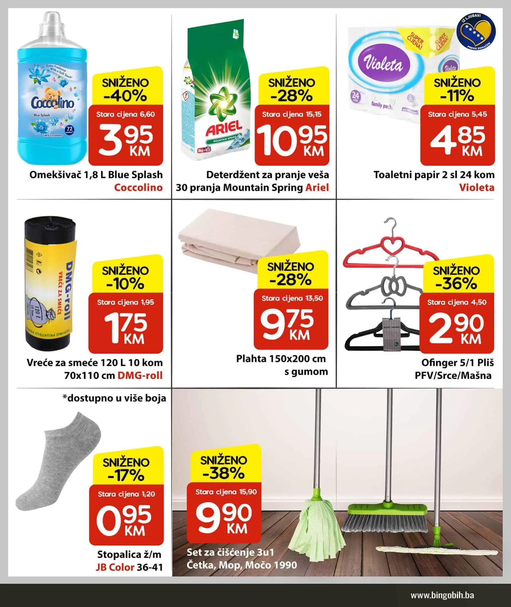 Bingo super akcija. bingo kljad dobrih cijena. snizeno. akcija. popust.