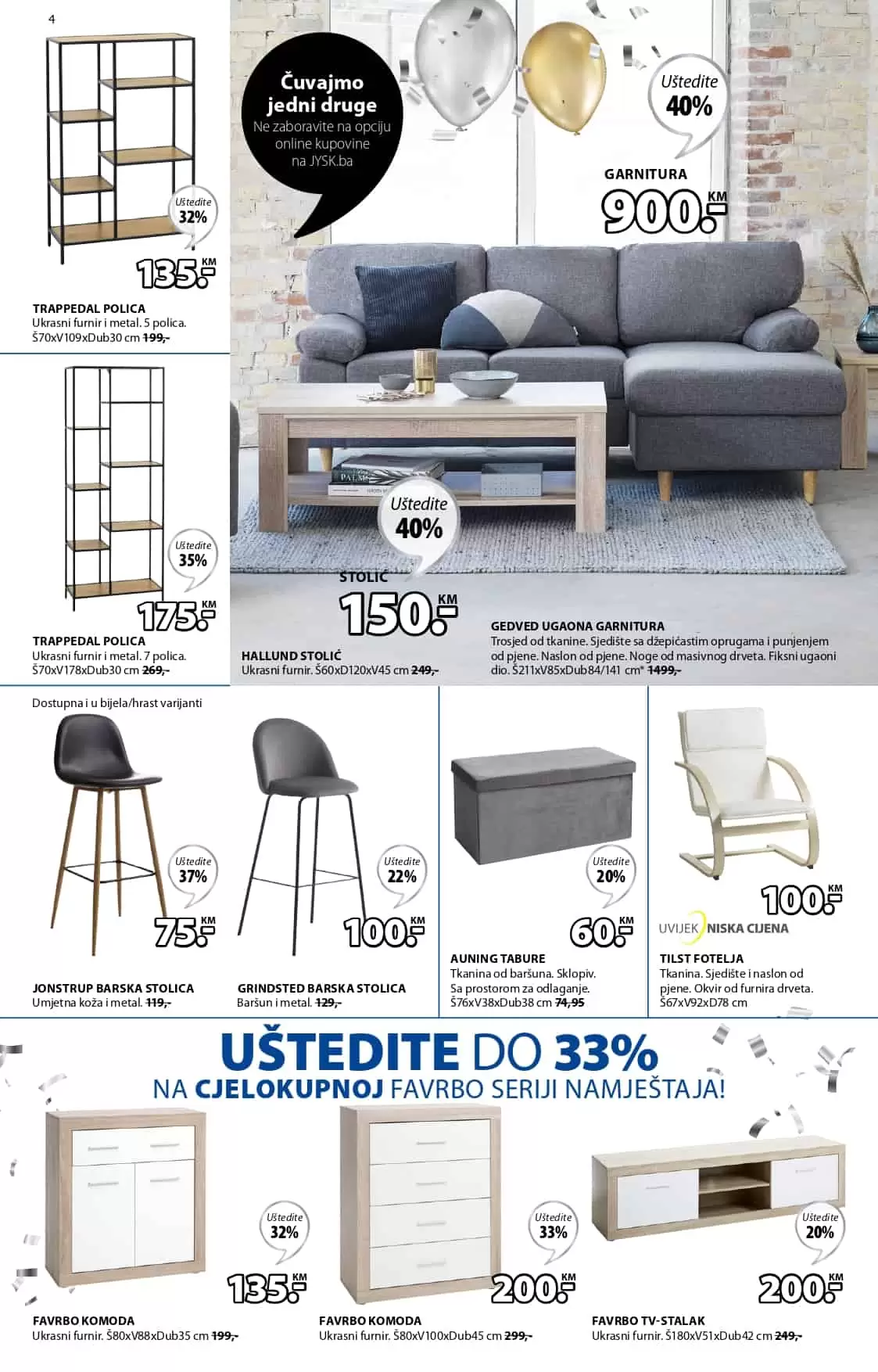 JYSK akcijski katalog. snizenje. popust. akcija. popusti. online kupovina. covid 19. korona virus. 