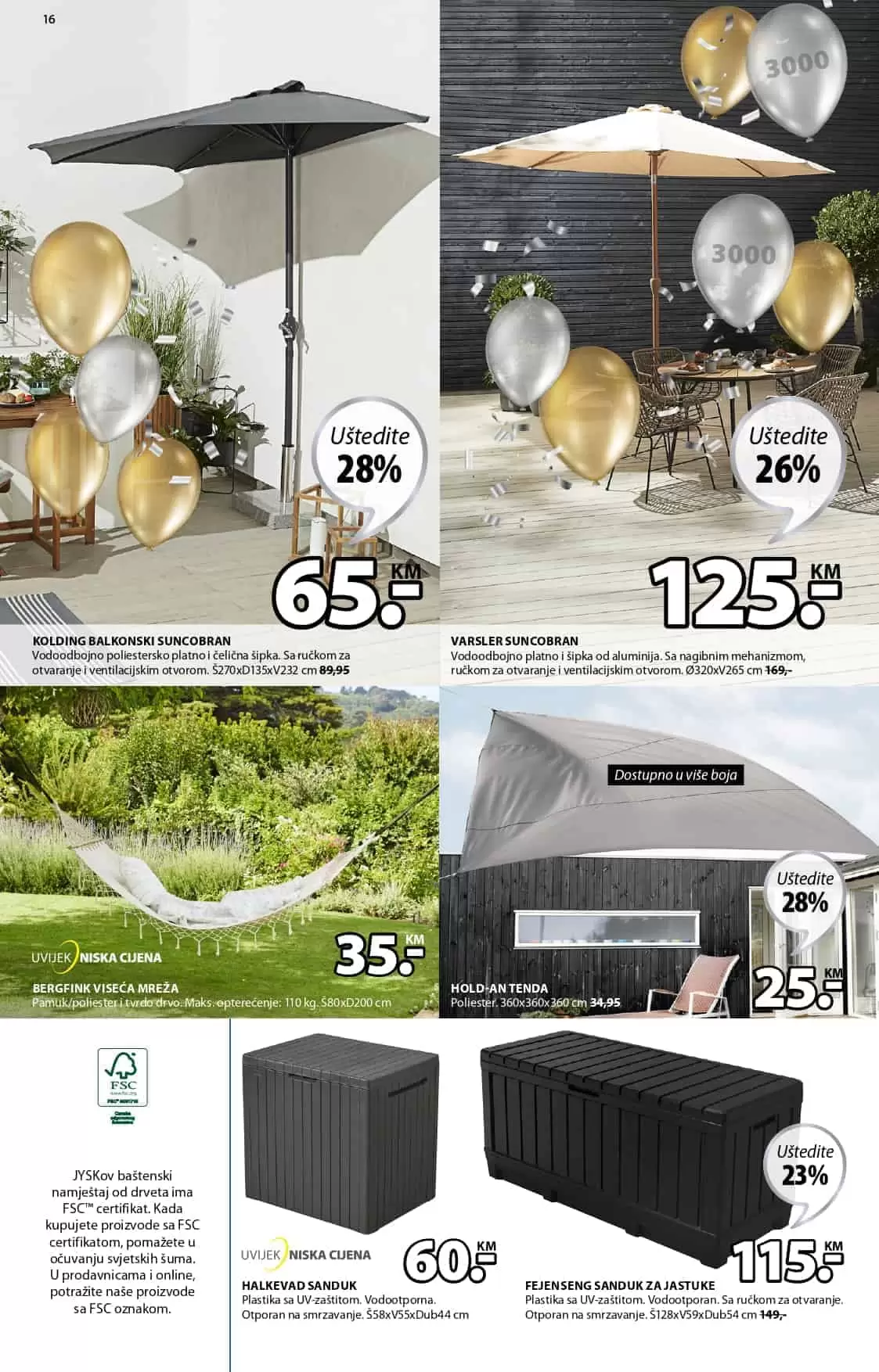 Jysk akcijski katalog. letak. snizeno. snizenje. popust. usteda. usteda novca. 