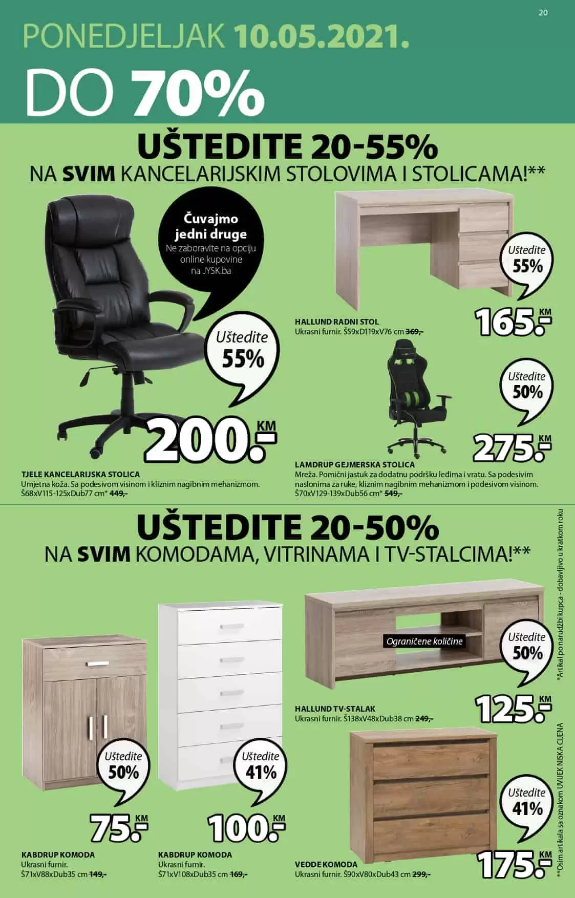 jysk akcijski katalog. snizenje. popust, korona virus. online kupovina. 