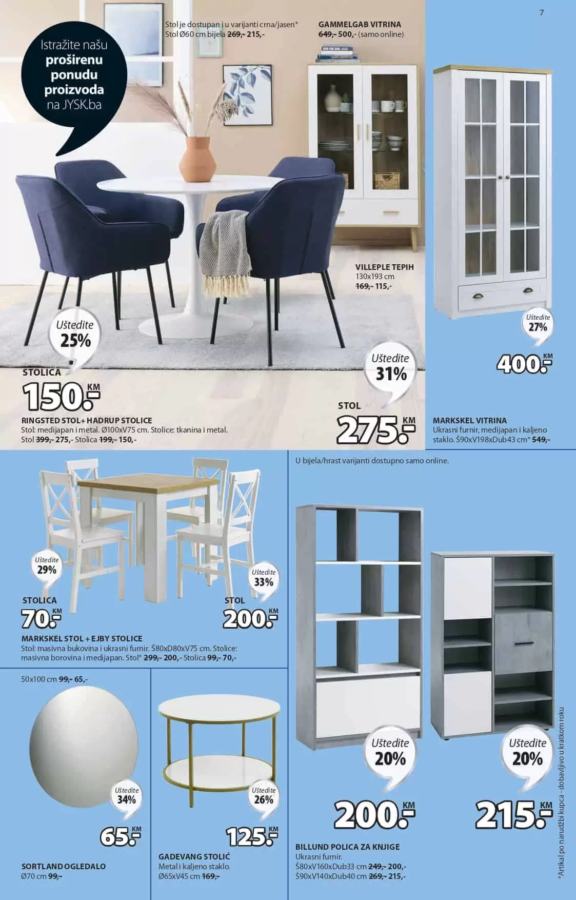 JYSK akcijski katalog. snizenje. popust. akcija. popusti. online kupovina. covid 19. korona virus. 