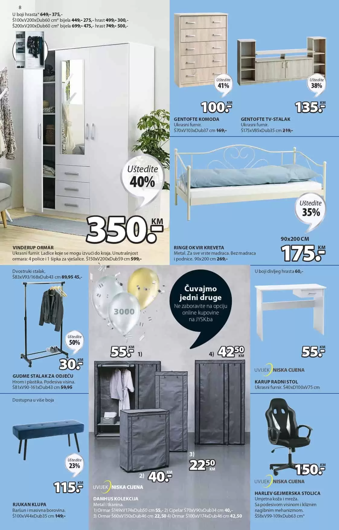 jysk akcijski katalog. snizenje. popust, korona virus. online kupovina. 