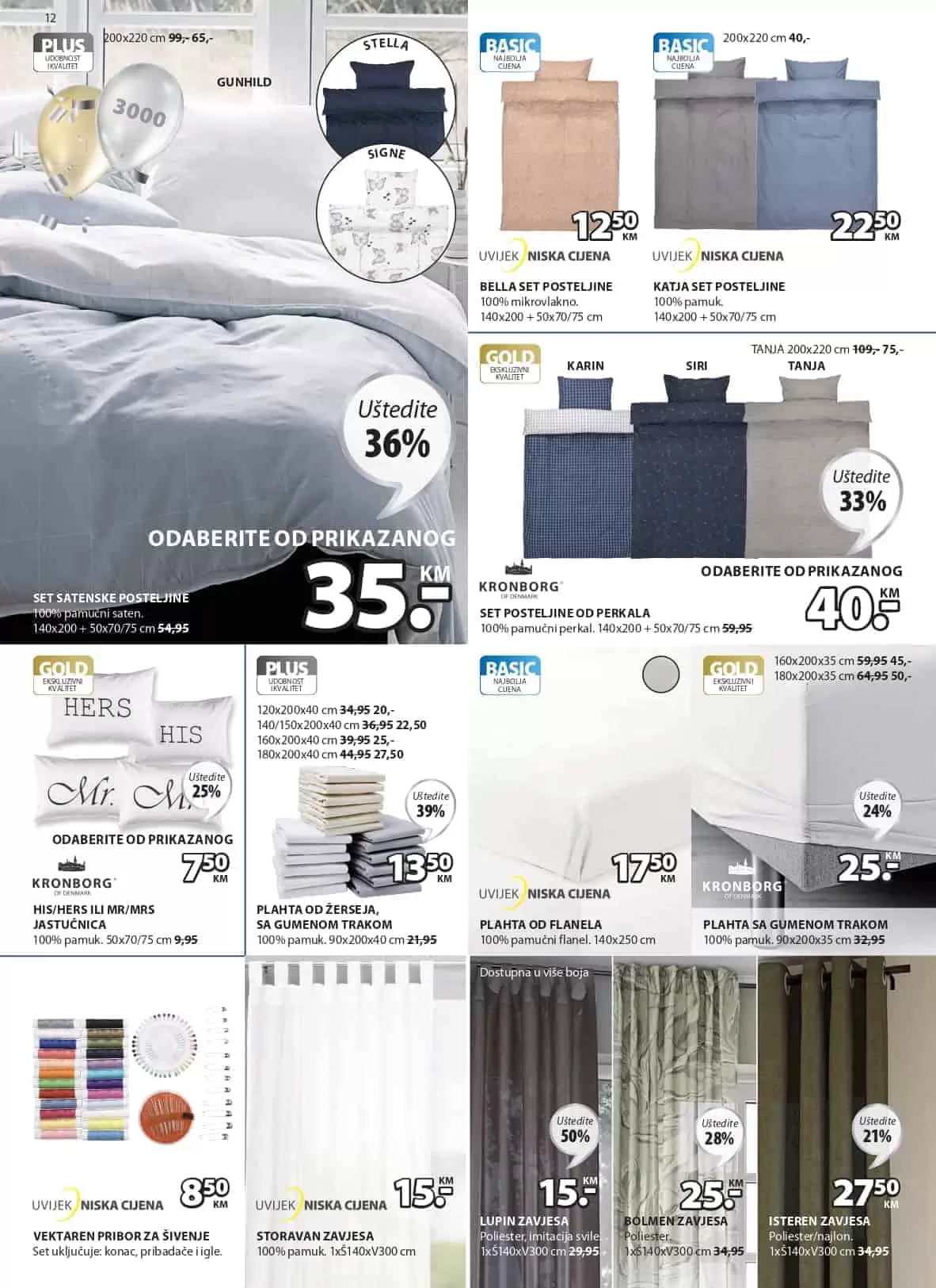 Jysk akcijski katalog. letak. snizeno. snizenje. popust. usteda. usteda novca. 