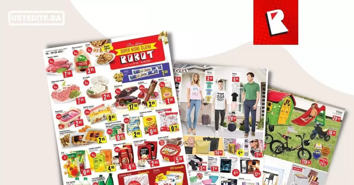 Robot akcijski katalog. robot katalog. kataloska akcija. snizenje. popust.