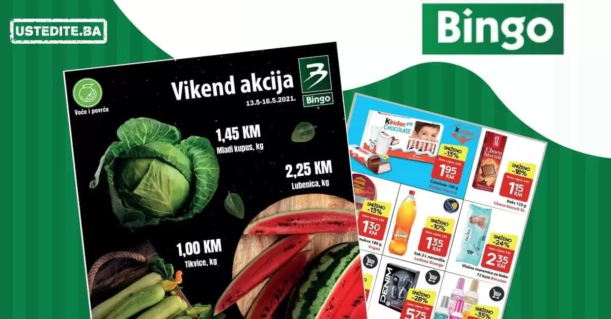 bingo katalog. bingo snizenje. bingo ljetna ponuda.
