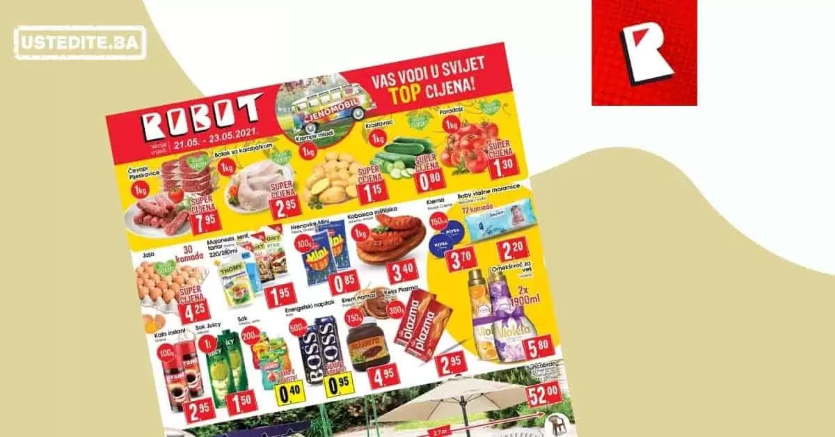 Robot akcijski katalog. robot katalog. kataloska akcija. snizenje. popust.