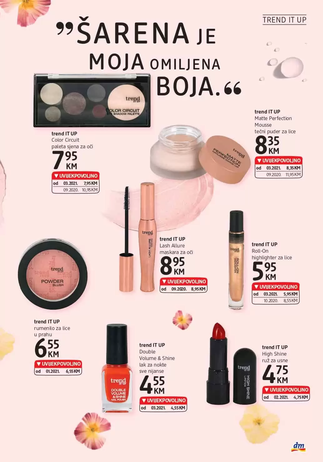 dm snizenje. dm akcijski katalog. popust. akcja. snizeno.