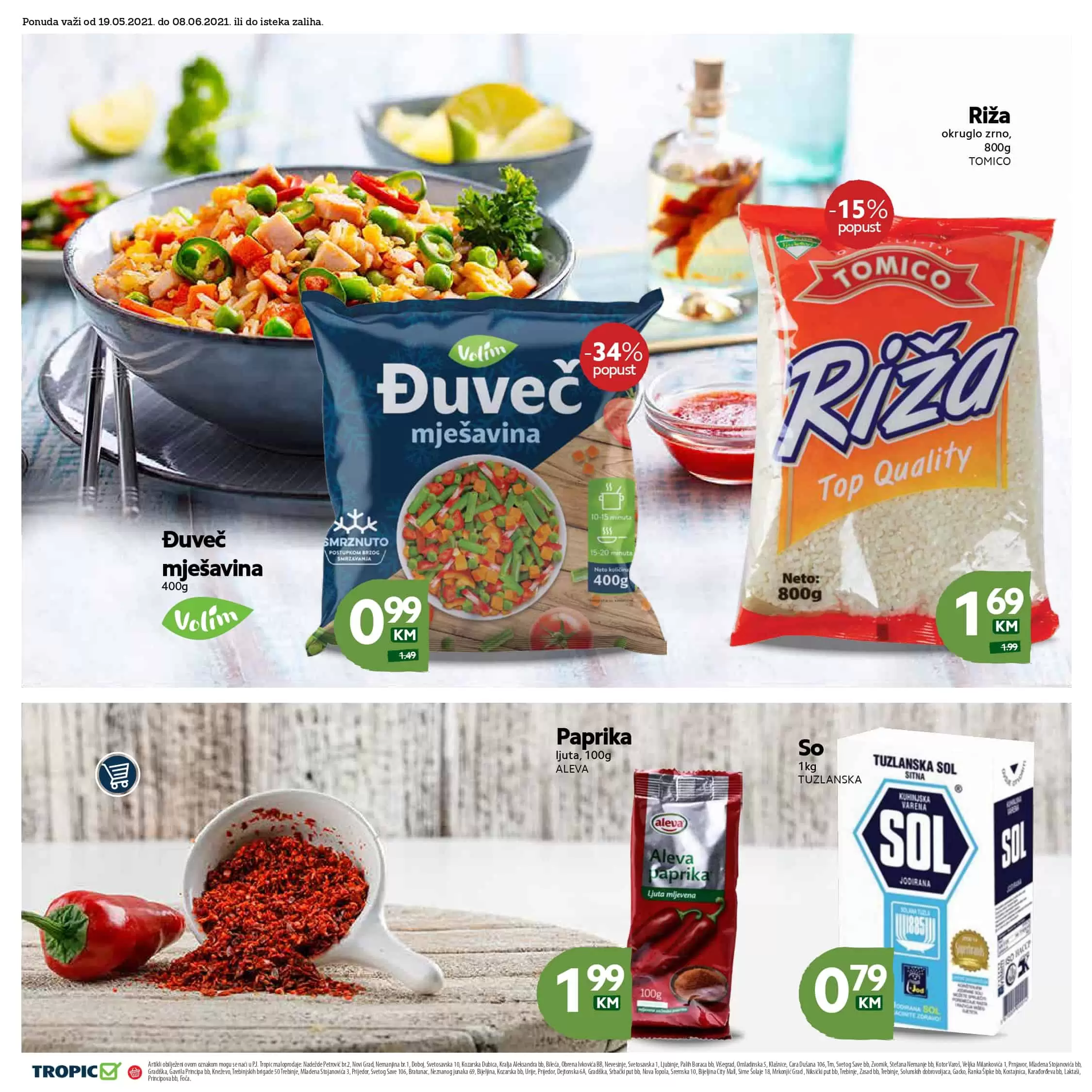 tropic akcijski katalog. snizenje. akcija. popust. katalog. snizeno.