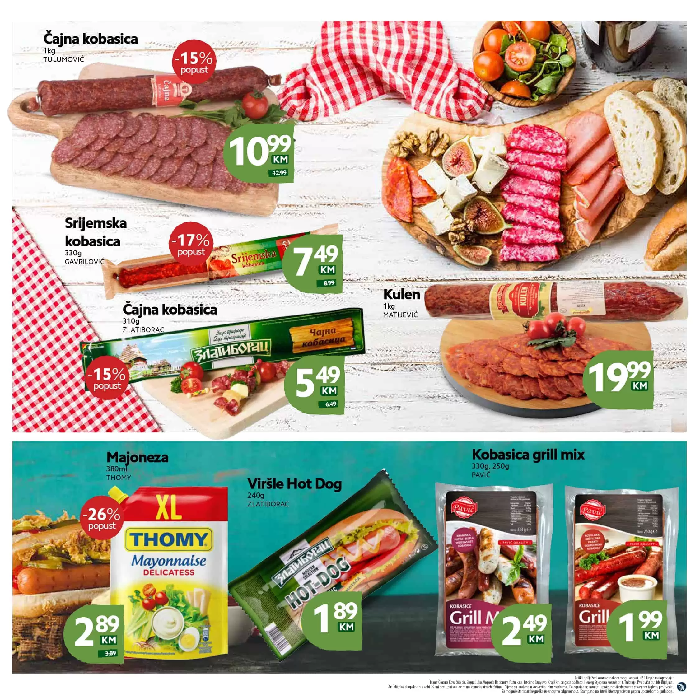 tropic, akcijski katalog tekstila. snizenje. akcije. popusti.