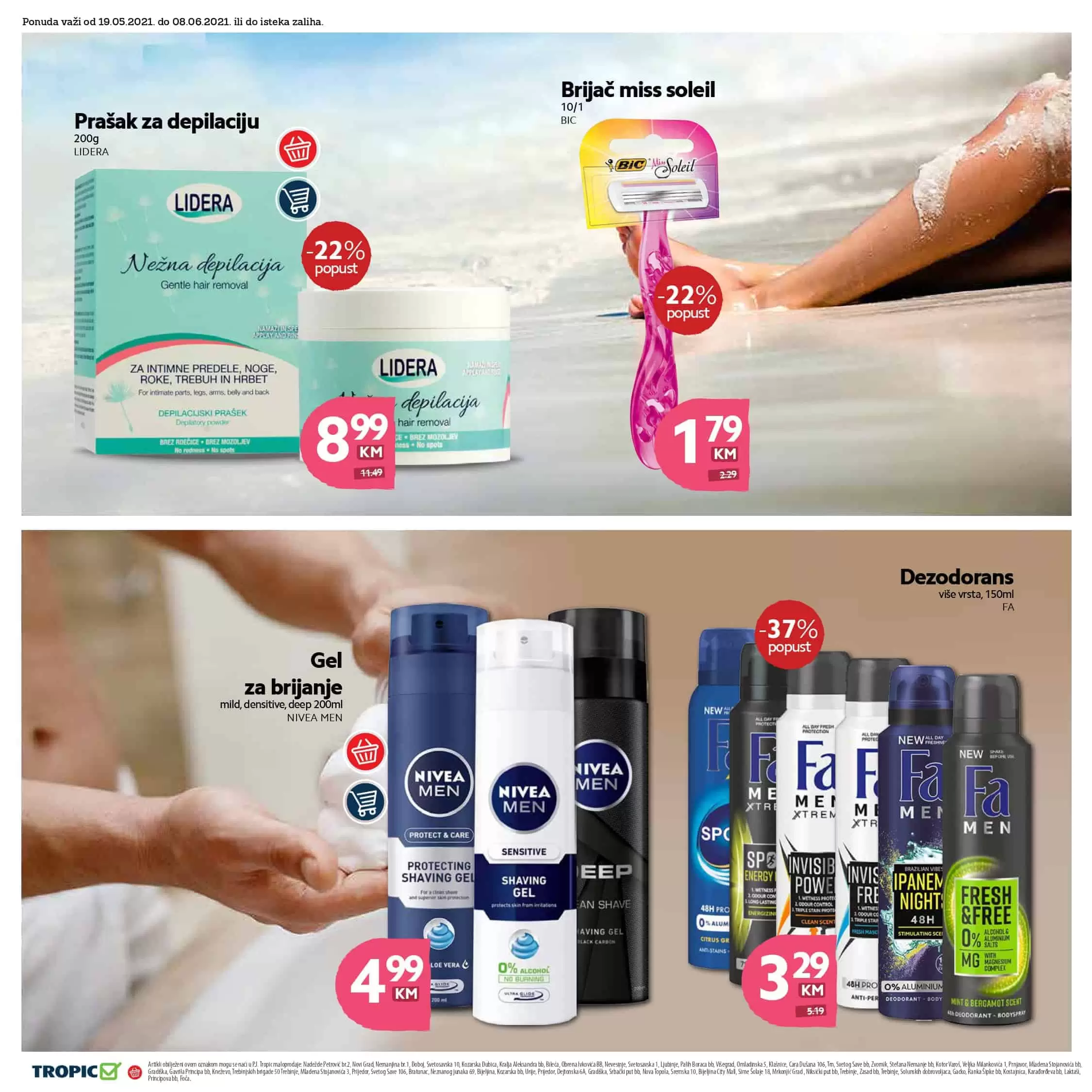 tropic akcijski katalog. snizenje. akcija. popust. katalog. snizeno.