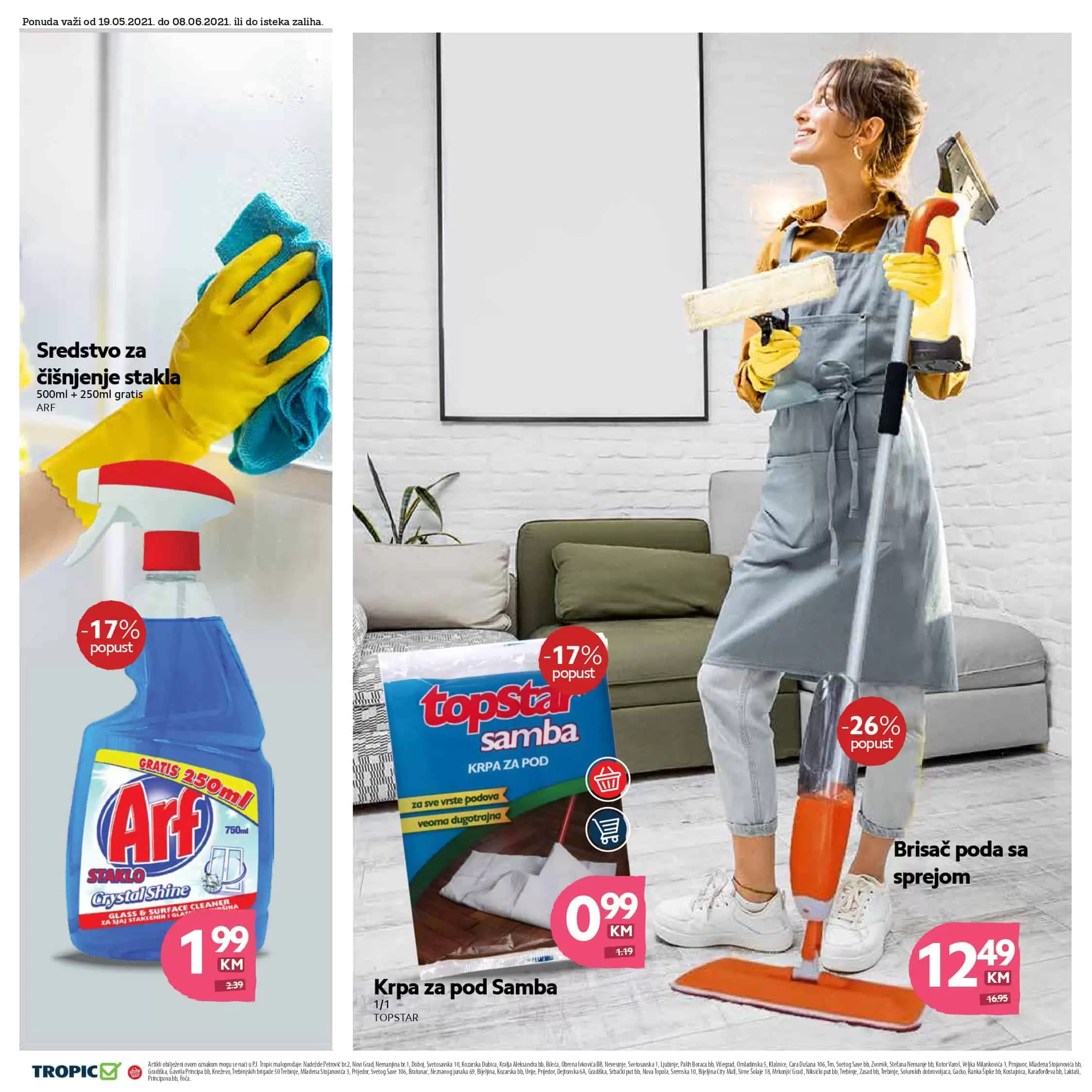 tropic. moj market. akcija. katalog. snizenje. snizeno, ustedite. popust. akcijski katalog. korona virus.