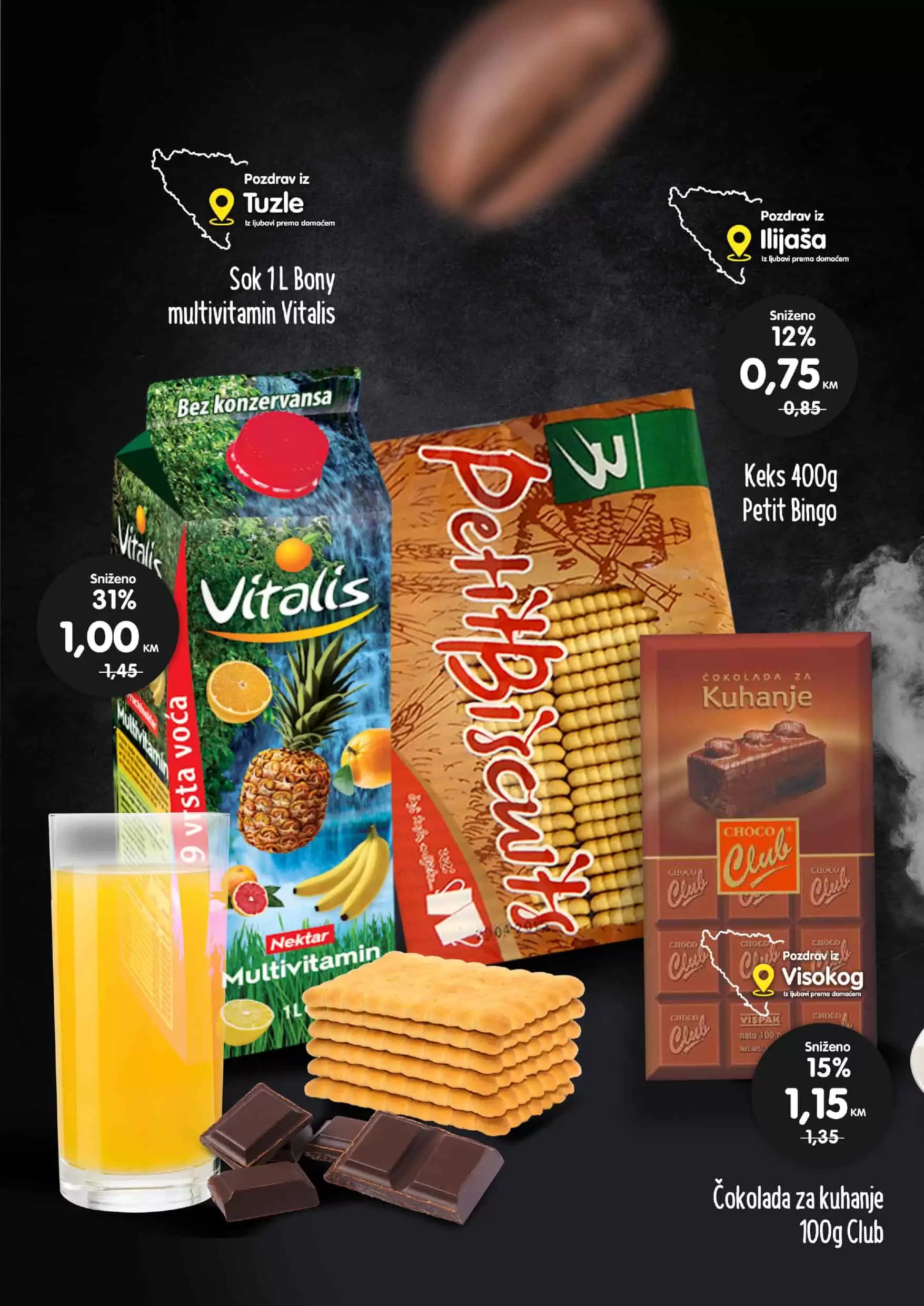 Bingo super akcija. bingo kljad dobrih cijena. snizeno. akcija. popust.