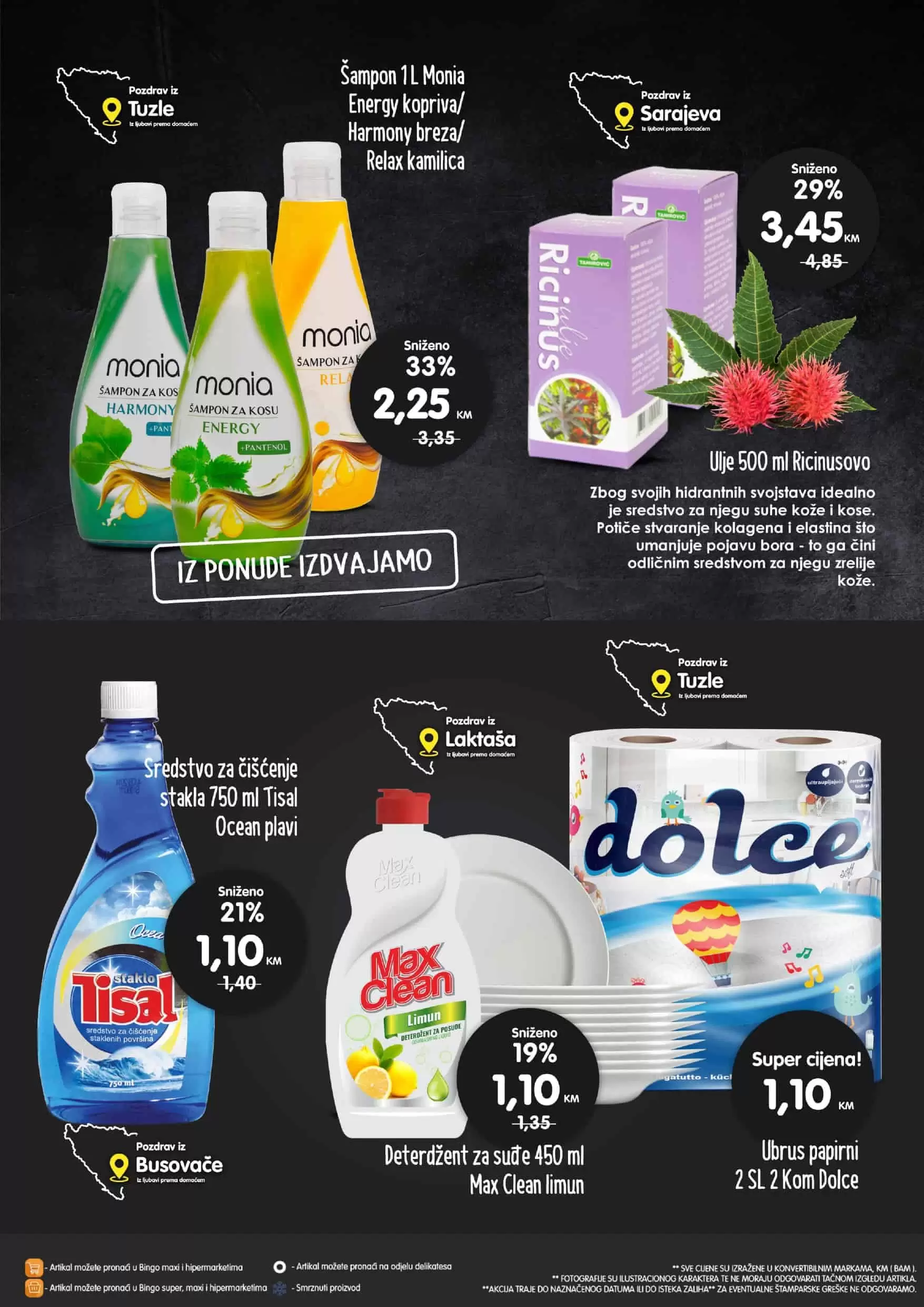 Bingo super akcija. bingo kljad dobrih cijena. snizeno. akcija. popust.