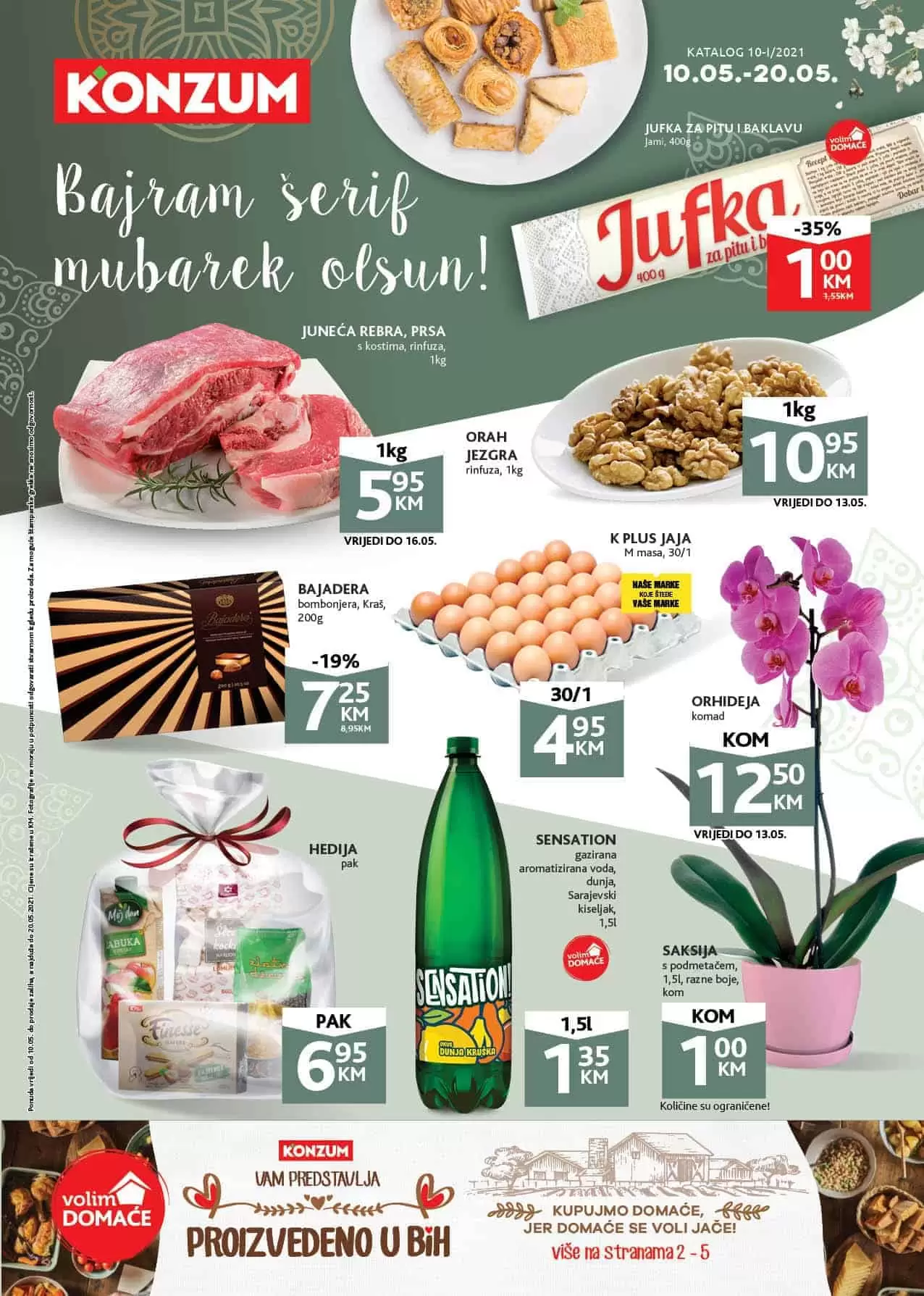 Konzum akcijski katalog. korona virus. snizenje. akcija. popusti. snizeno. ramazan. 