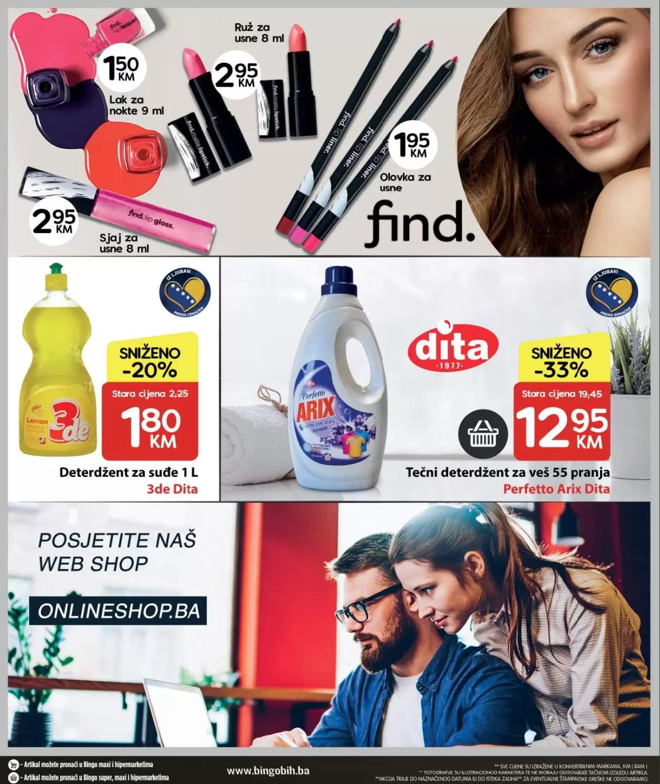 bingo akcijski katalog, snizenje. akcija. popust. snizeno.