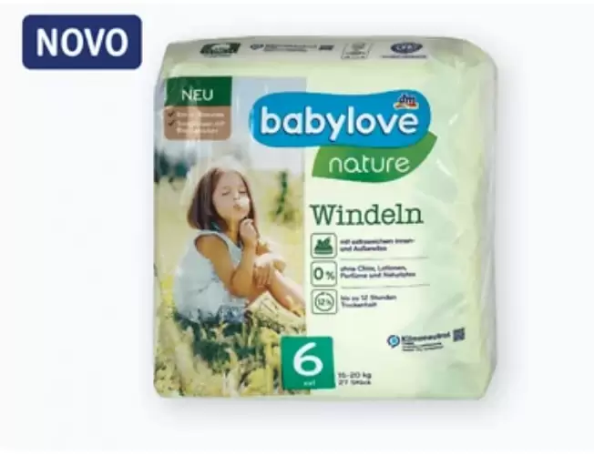 babylove nature eko pelene XXL, 27 komada