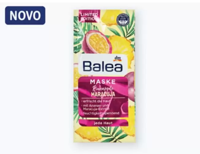 Balea maska za lice, ananas i marakuja, 2x8ml, Limited Edition