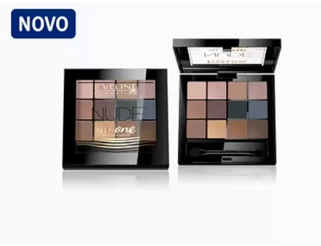 All In One Nude, 12 nijansi, Eveline paleta sjena za oči