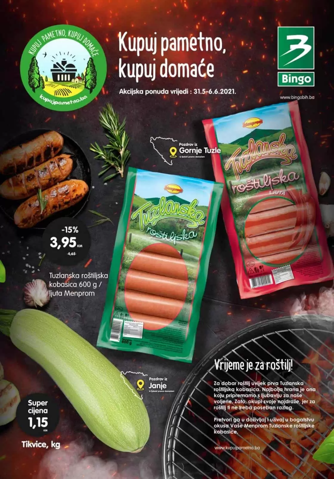 Bingo super akcija. bingo kljad dobrih cijena. snizeno. akcija. popust.