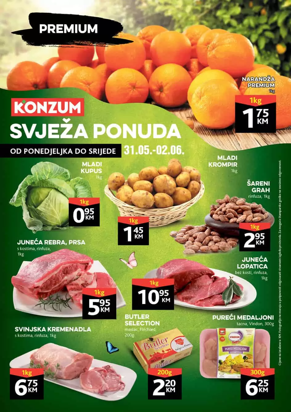 Konzum akcijski katalog. korona virus. snizenje. akcija. popusti. snizeno. 
