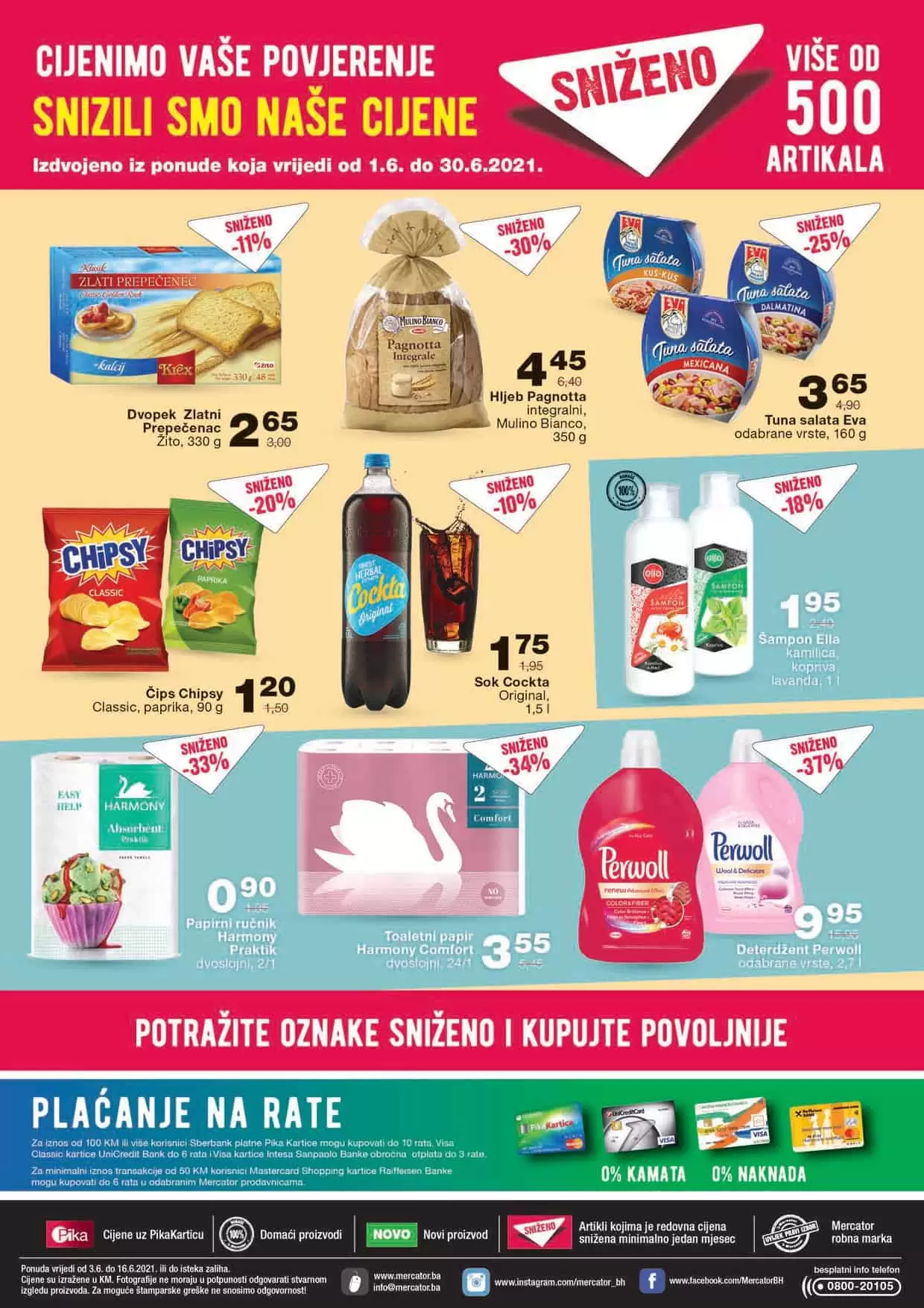 mercator kataloska akcija. mercator snizenje. mercator lozionicka.