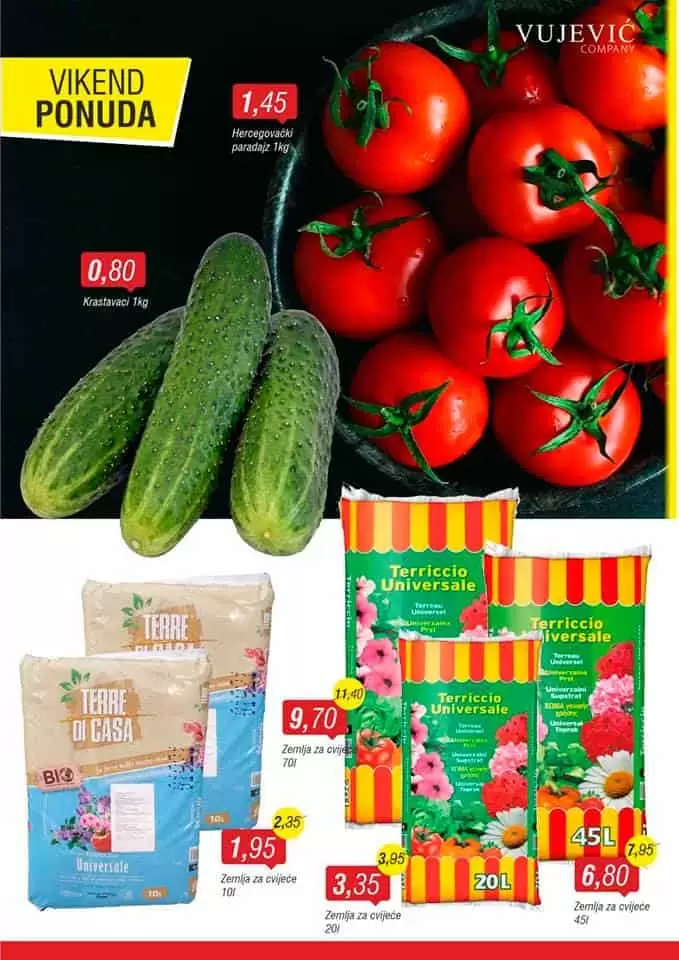 Ne propustite produženi vikend! Najbolje cijene u regiji! Vujević vikend akcija 18-23.06.2021. godine!