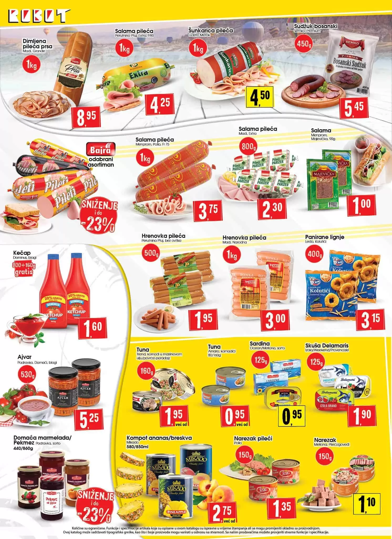 robot akcijski katalog. snizenje. akcija. popust. bingo. konzum. fis. popusti. snizeno.