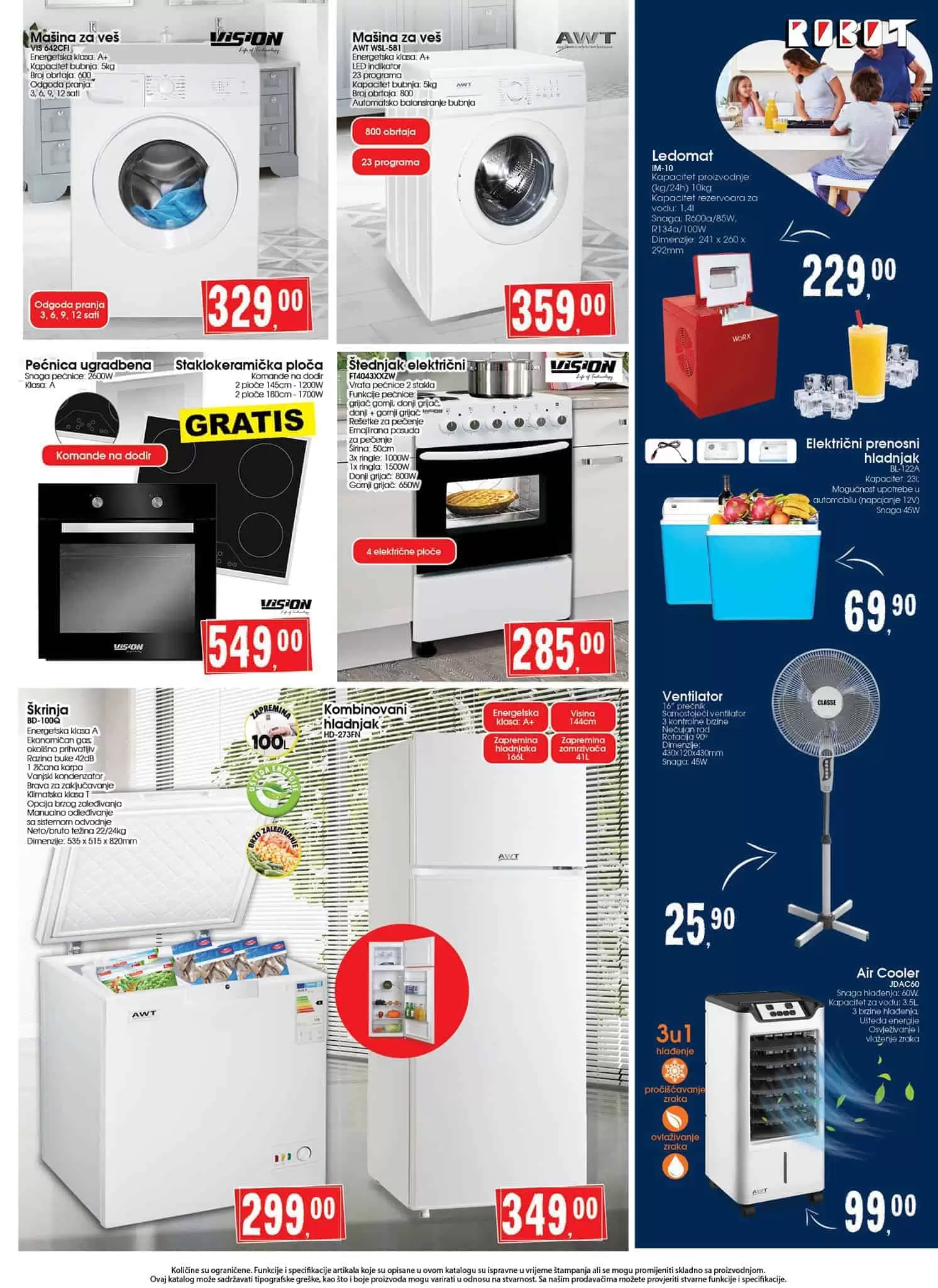 robot akcijski katalog. snizenje. akcija. popust. bingo. konzum. fis. popusti. snizeno.