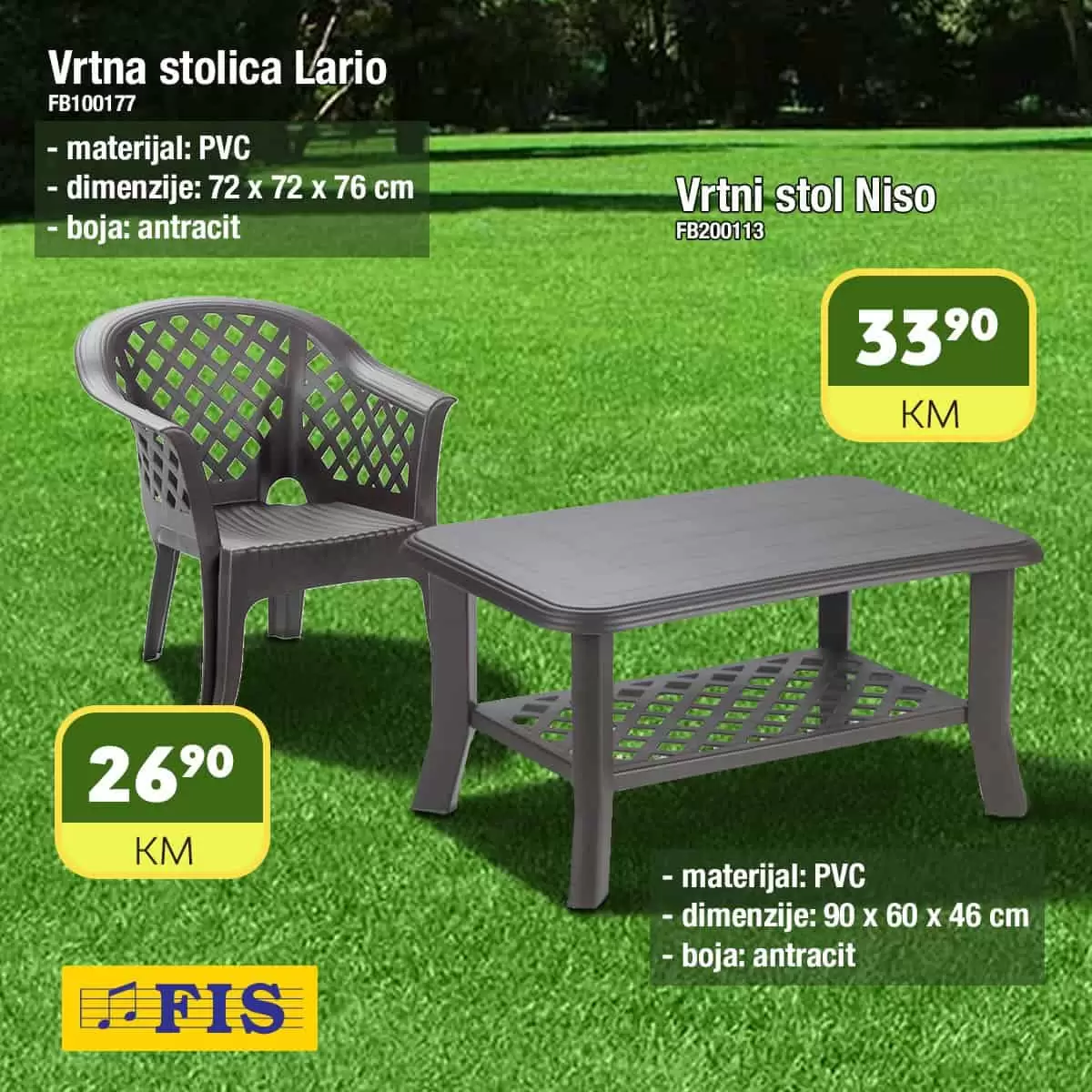 Fis vrtni namjestaj. Bastenski namjestaj. stol