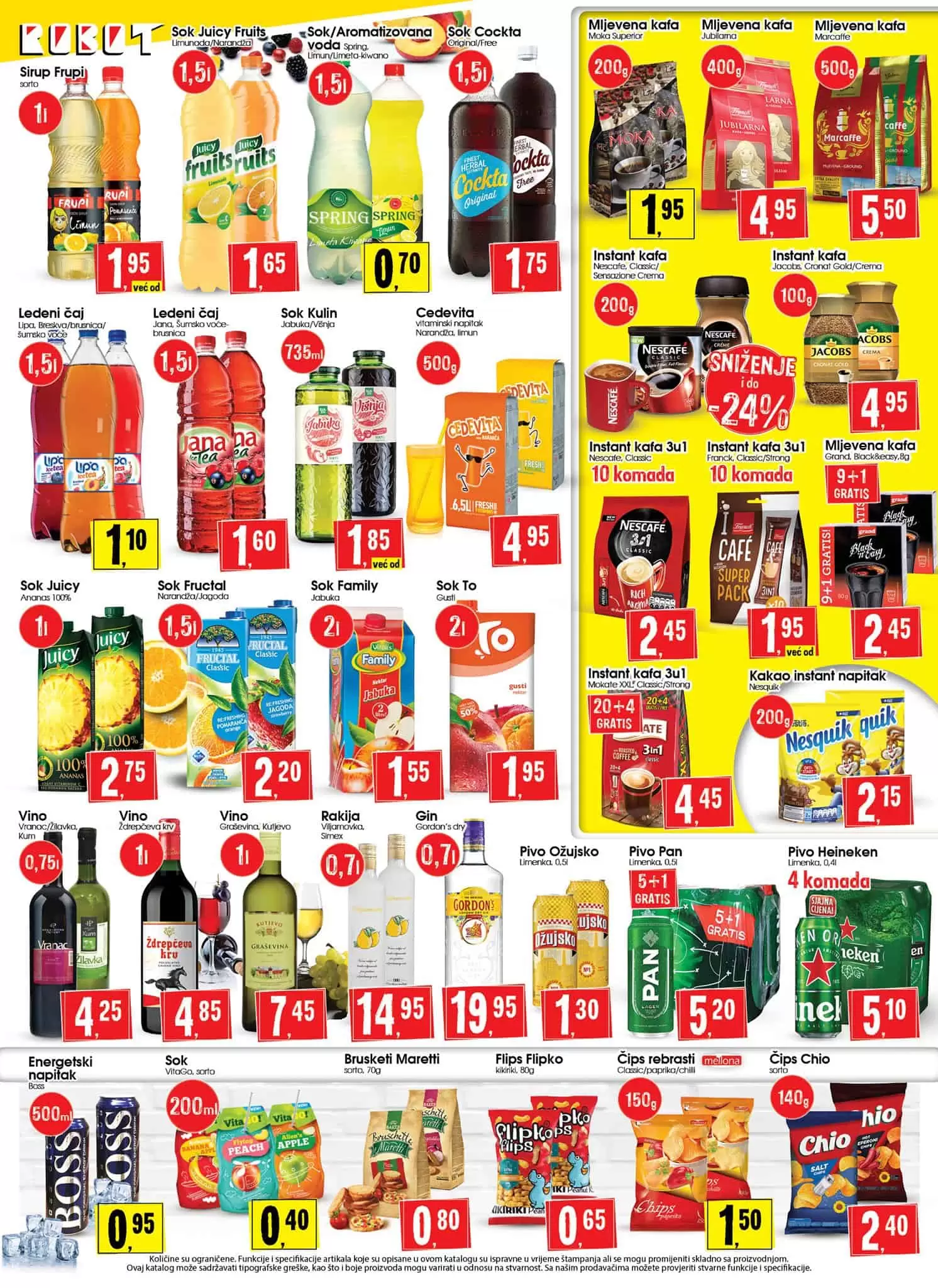 Robot akcijski katalog. snizenje. akcija. popust. snizeno.