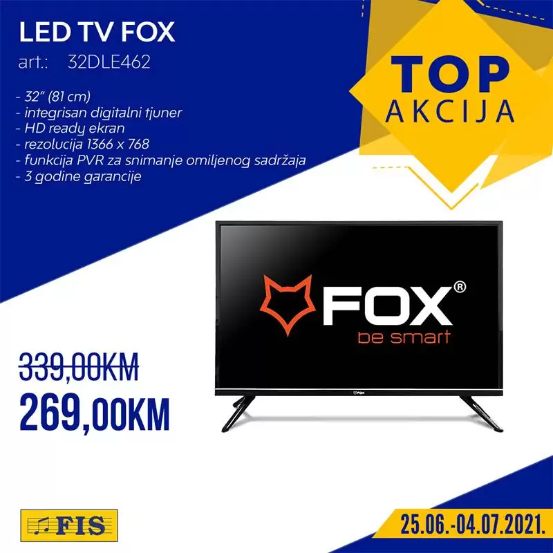 Fis snizenje. fis kupujte sa zadovoljstvom. fis akcija. popustvi. snizeno 