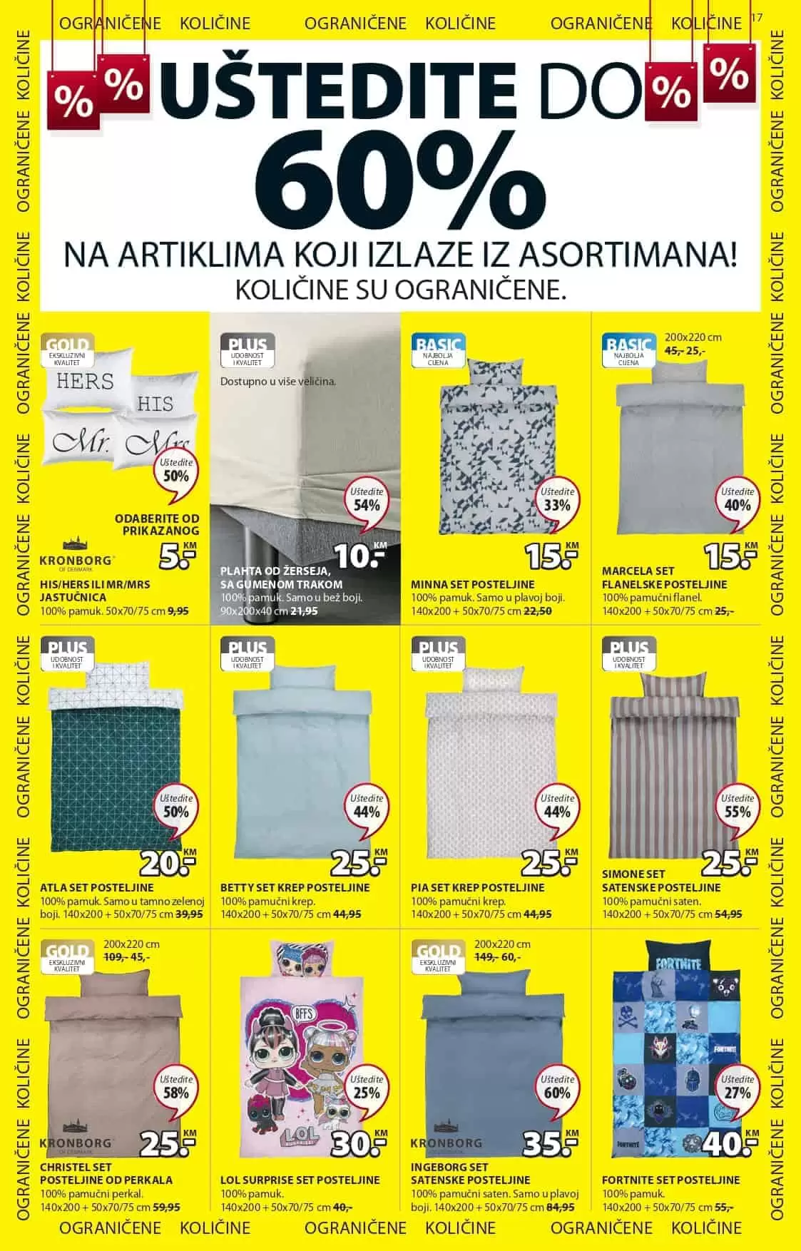 Jysk akcijski katalog. letak. snizeno. snizenje. popust. usteda. usteda novca. 