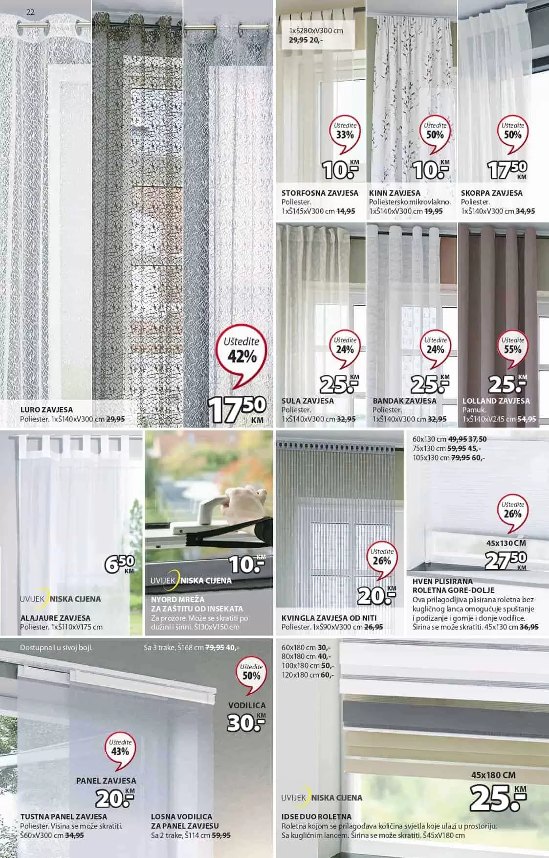 Jysk akcijski katalog. letak. snizeno. snizenje. popust. usteda. usteda novca. 