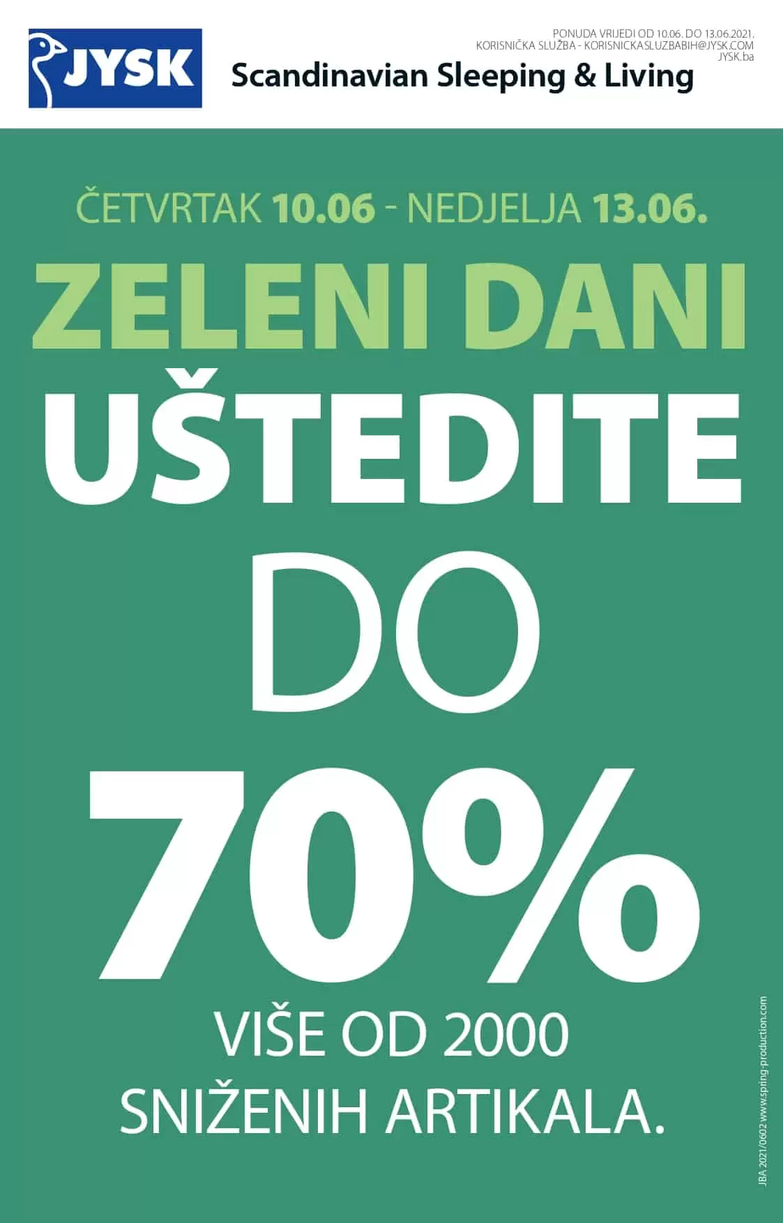 JYSK akcijski katalog. snizenje. popust. akcija. popusti. online kupovina. covid 19. korona virus.