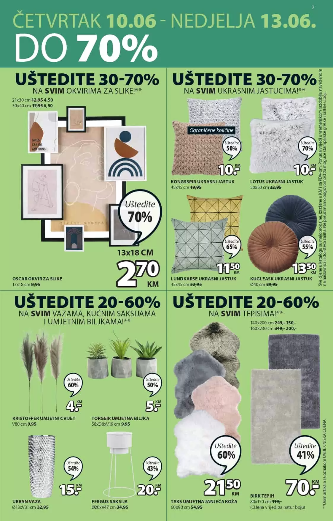 Jysk akcijski katalog. letak. snizeno. snizenje. popust. usteda. usteda novca.