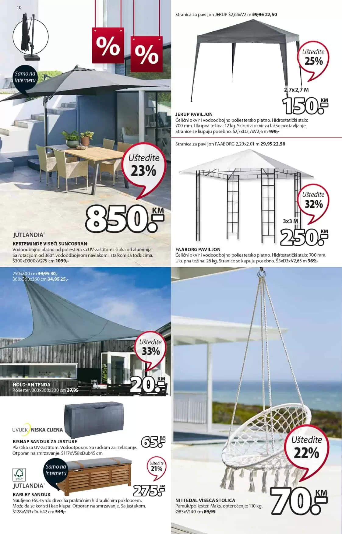 Jysk akcijski katalog. letak. snizeno. snizenje. popust. usteda. usteda novca.