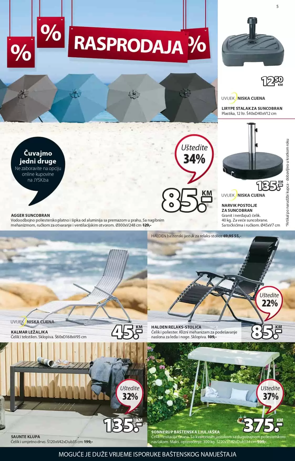 Jysk akcijski katalog. letak. snizeno. snizenje. popust. usteda. usteda novca. 